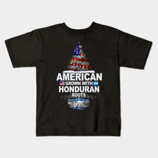 Christmas Tree  American Grown With Honduran Roots - Gift for Honduran From Honduras Kids T-Shirt